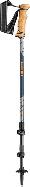 LEKI Legacy Lite Trekking Poles, Orange-Denim Blue-Light Anthracite, 100-135 cm