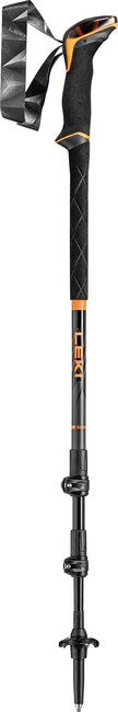 LEKI Sherpa Lite Trekking Poles, Neon Orange-Black-Denim Blue, 100-135 cm