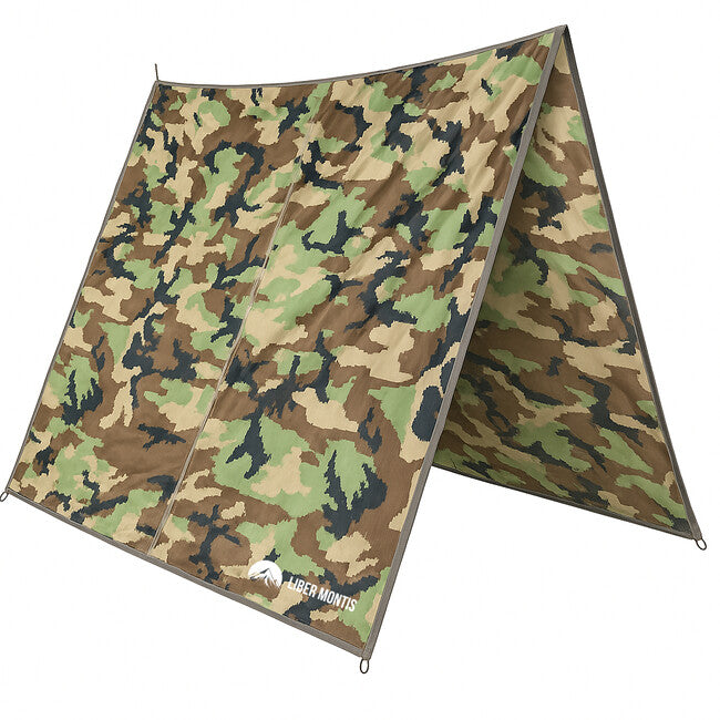 Liber Montis Velum Multi-Purpose Outdoor Tarp with Eyelets, Arid Woodland