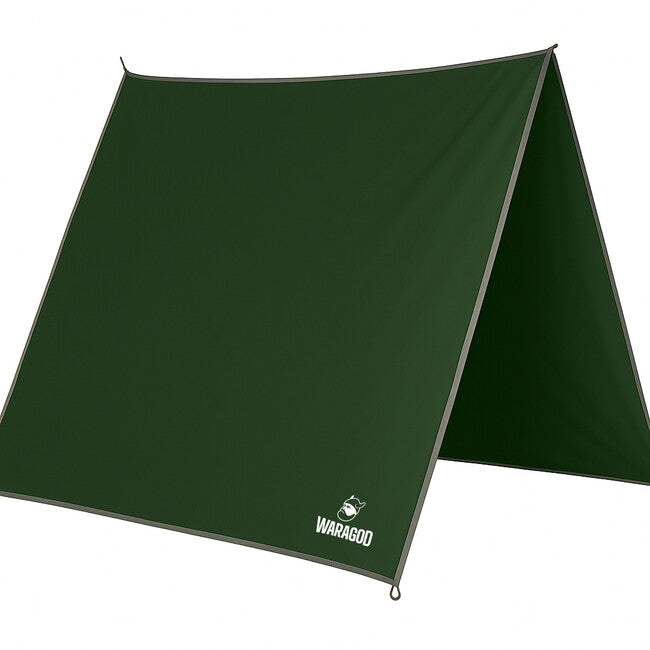 Liber Montis Velum Multipurpose Outdoor Tarp with Eyelets, Army Green