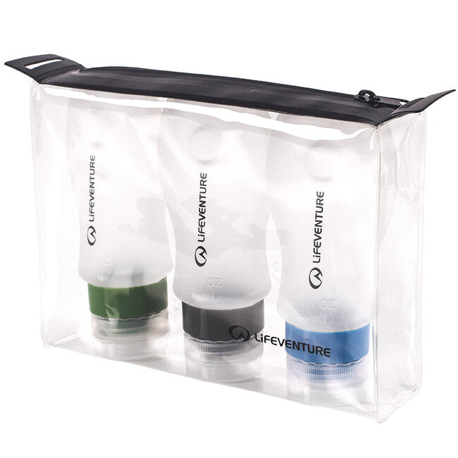 Lifeventure Travel Silicon Bottle Set 3 × 89 ml