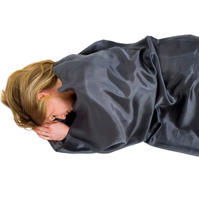 Lifeventure Silk Sleeping Bag Liner, Grey