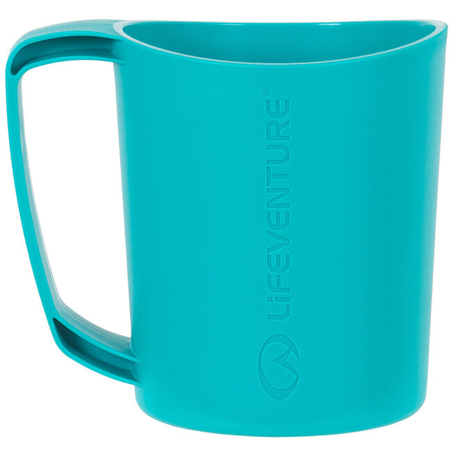 Lifeventure Ellipse Big Mug Plastic Cup 450ml, Teal