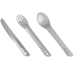 Lifeventure Ellipse Cutlery Set σετ φιάλης πλαστικό, ανοιχτό γκρι
