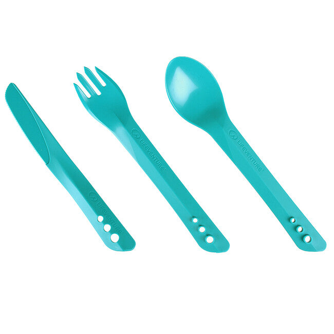 Lifeventure Ellipse Plastic Cutlery Set, Teal
