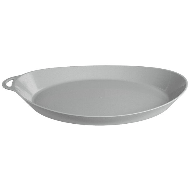 Lifeventure Ellipse Plate, Light Grey