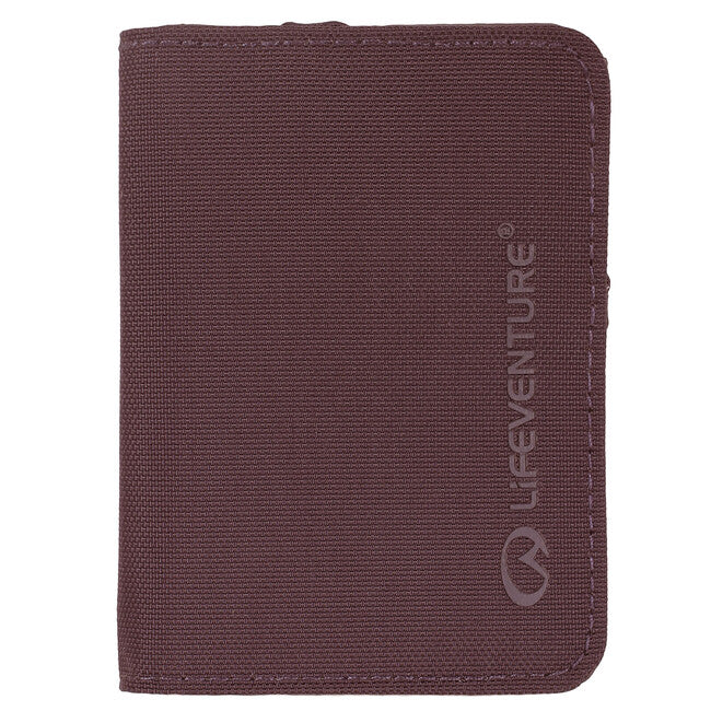 Lifeventure Credit Card Case with RFID Protection, Plum