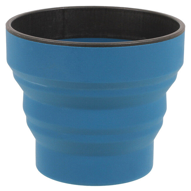 Lifeventure Ellipse Flexi Mug Silicone Collapsible Cup 350ml, Navy Blue