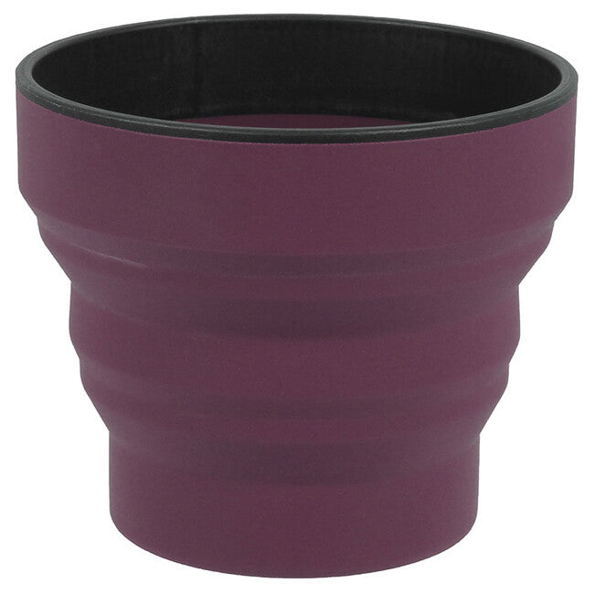 Lifeventure Ellipse Flexi Mug Silicone Collapsible Cup 350ml, Purple