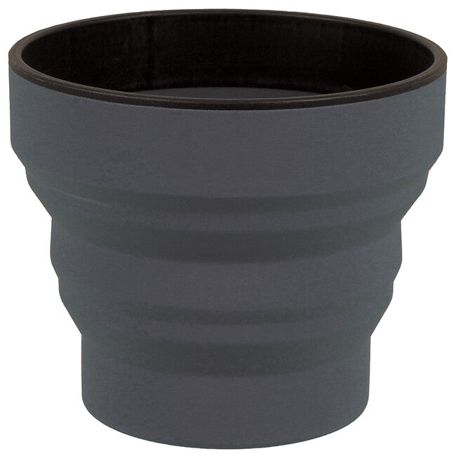 Lifeventure Ellipse Flexi Mug Collapsible Silicone Cup 350 ml, Graphite