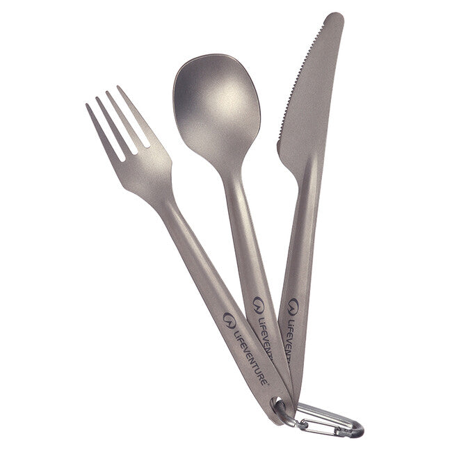 Lifeventure Titanium Cutlery Set