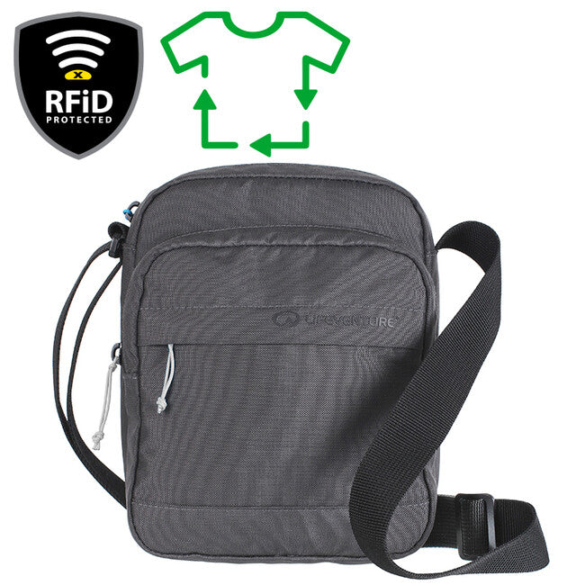Lifeventure RFID Shoulder Bag, Grey