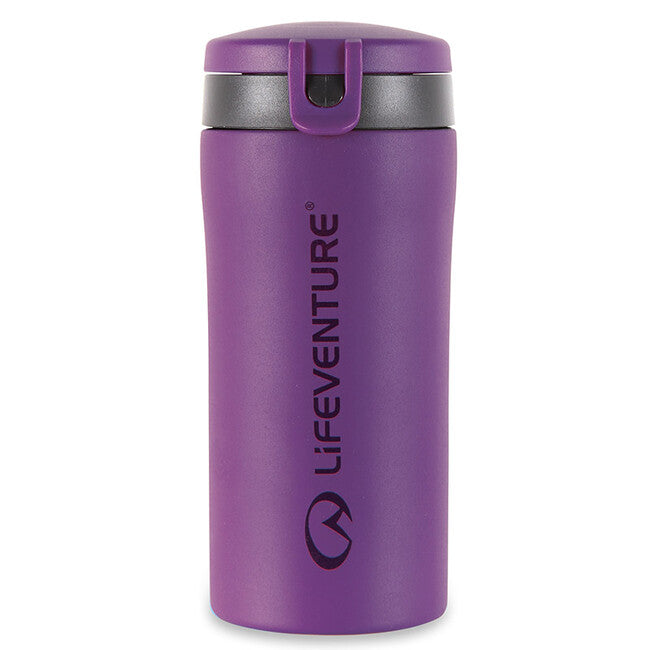 Lifeventure Flip-Top Thermal Mug 300 ml, Purple