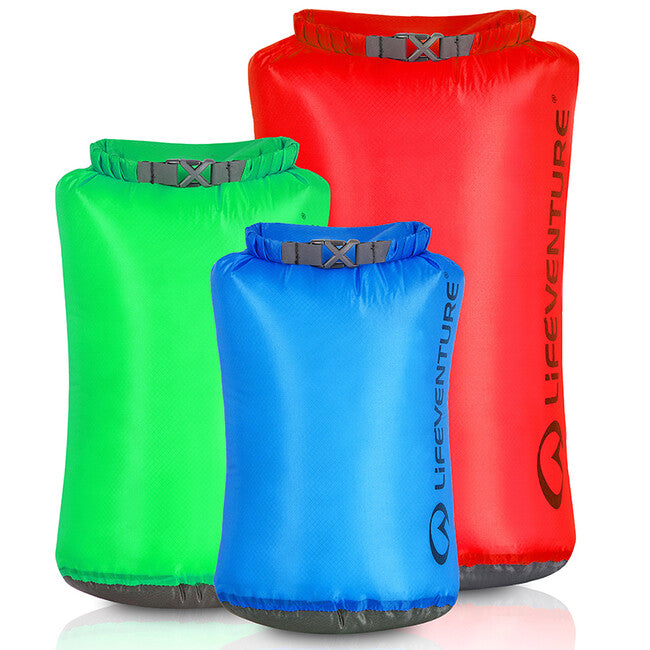 Lifeventure Waterproof Bag Set 5L, 10L, 25L, Multi-Color