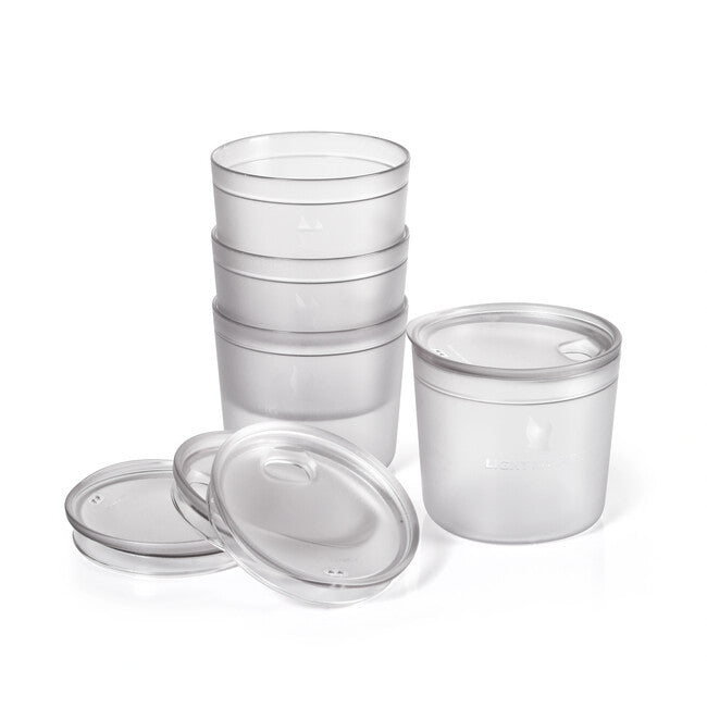 LIGHT MY FIRE Small Transparent Cup with Lid 4-pack