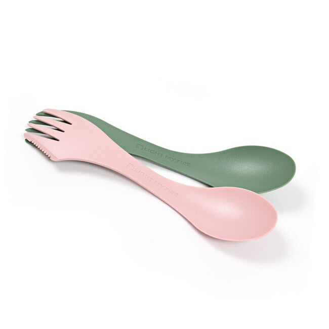 LIGHT MY FIRE Multifunctional Spork Lefty, Green/Pink