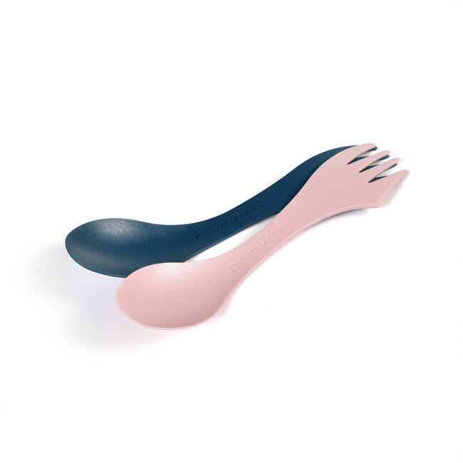 Light My Fire Multifunctional Spork Original 2-Pack, Blue/Pink