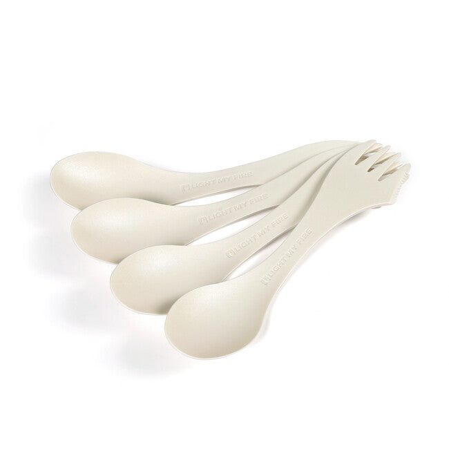 LIGHT MY FIRE Multifunctional Spork Original 4pcs, Cream