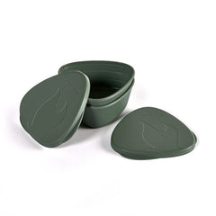 LIGHT MY FIRE SnapBox Lunch Box Original 2pcs, Green