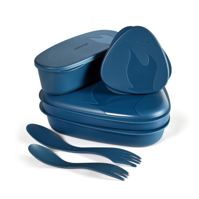 LIGHT MY FIRE LunchKit 2.0 Dinnerware Set, Blue