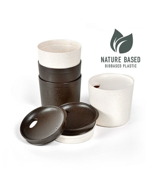 Light My Fire MyCup'n Lid Short, Brown-White, 4-Pack
