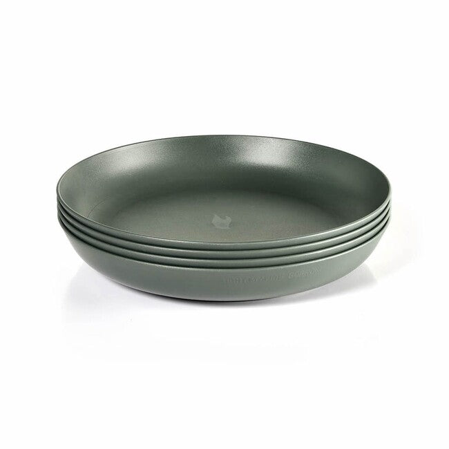 LIGHT MY FIRE RamenPlate BIO Plastic Plates Set 4pcs, Green