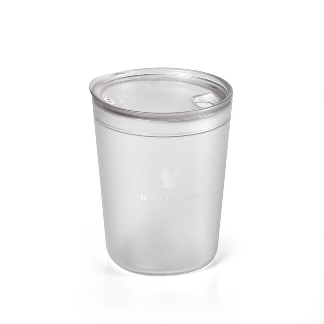 LIGHT MY FIRE Large Clear Cup with Lid