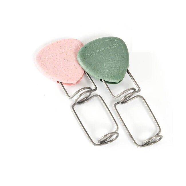 LIGHT MY FIRE GrandPa's FireFork Roasting Forks 2pcs, Green/Pink