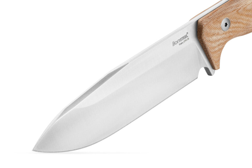 Lionsteel Long Blade Knife with Micarta Handle T6 CVN CPM 3V
