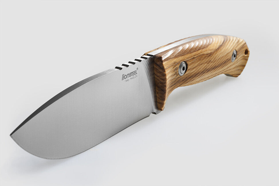 Lionsteel M3 UL Hunting Knife, Olive Wood Handle