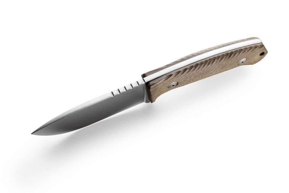 Lionsteel M3 Hunting Knife with Natural Canvas Handle, CVN