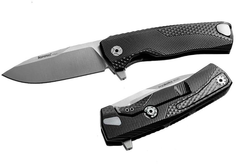 Lionsteel ROK A Luxury Pocket Knife, Solid Aluminum Handle