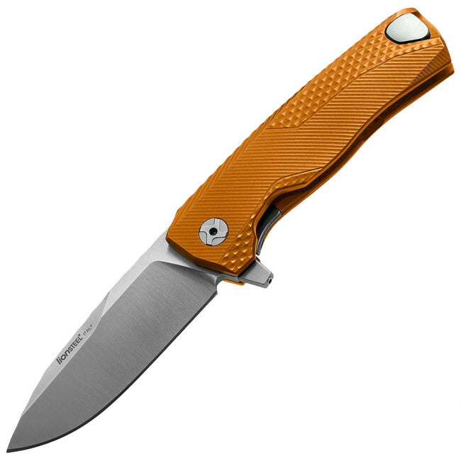Lionsteel Luxury Folding Knife with Solid Aluminum Handle ROK A OS
