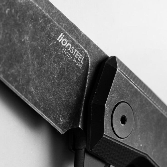 Lionsteel Myto M390 Folding Knife Belt, Black