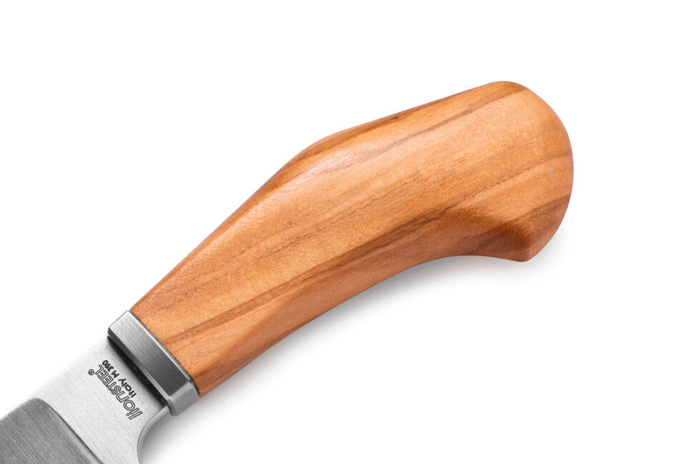 Lionsteel WILLY WL1 UL Fixed Blade Knife, Olive Wood Handle