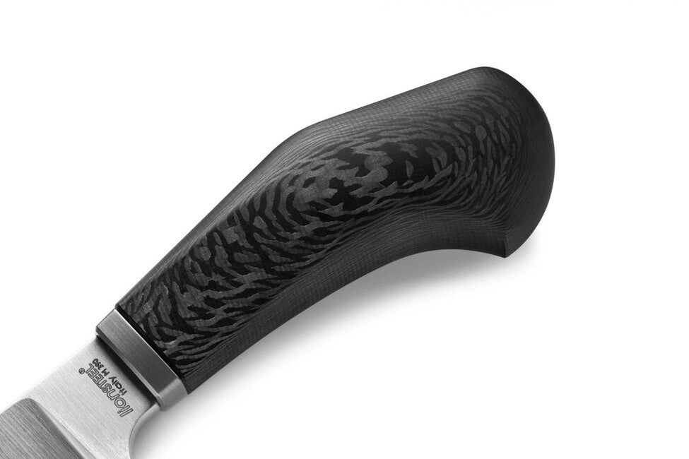 Lionsteel WILLY WL1 CF Fixed Blade Knife, Carbon Fiber Handle