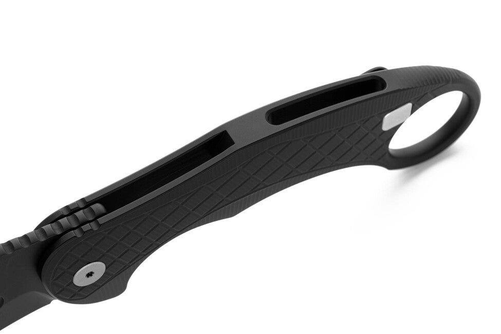 Lionsteel L.E. ONE 1 A BB Karambit Knife, Black/Chemical Black