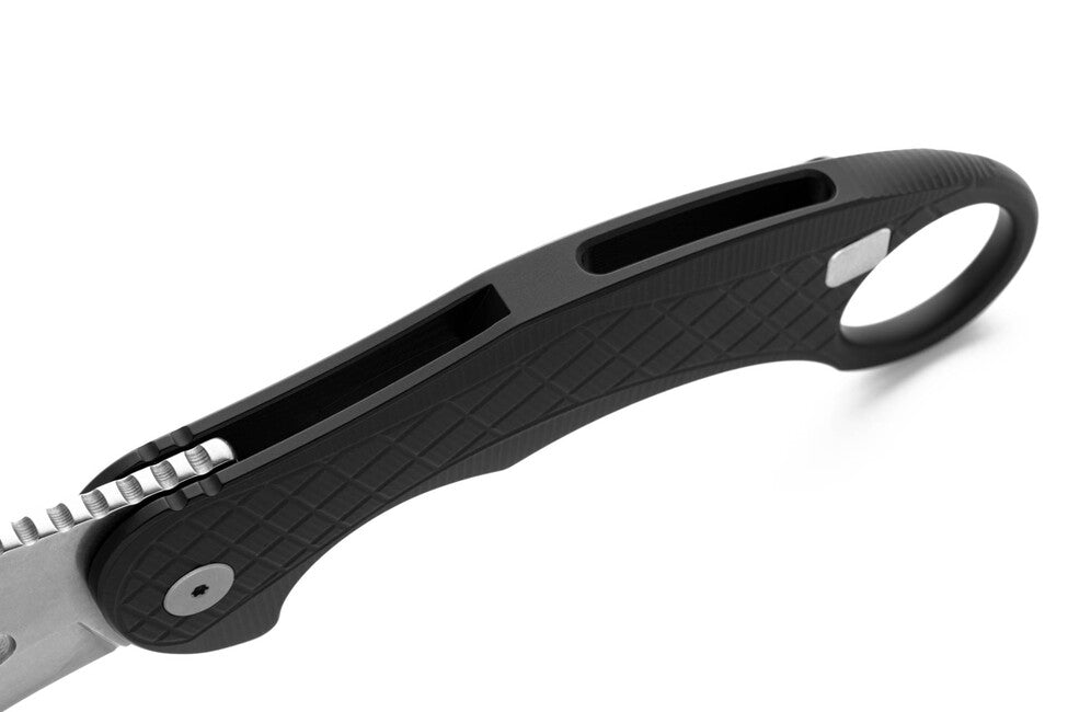 Lionsteel L.E. ONE 1 A BS Karambit Knife Black/Stone Washed