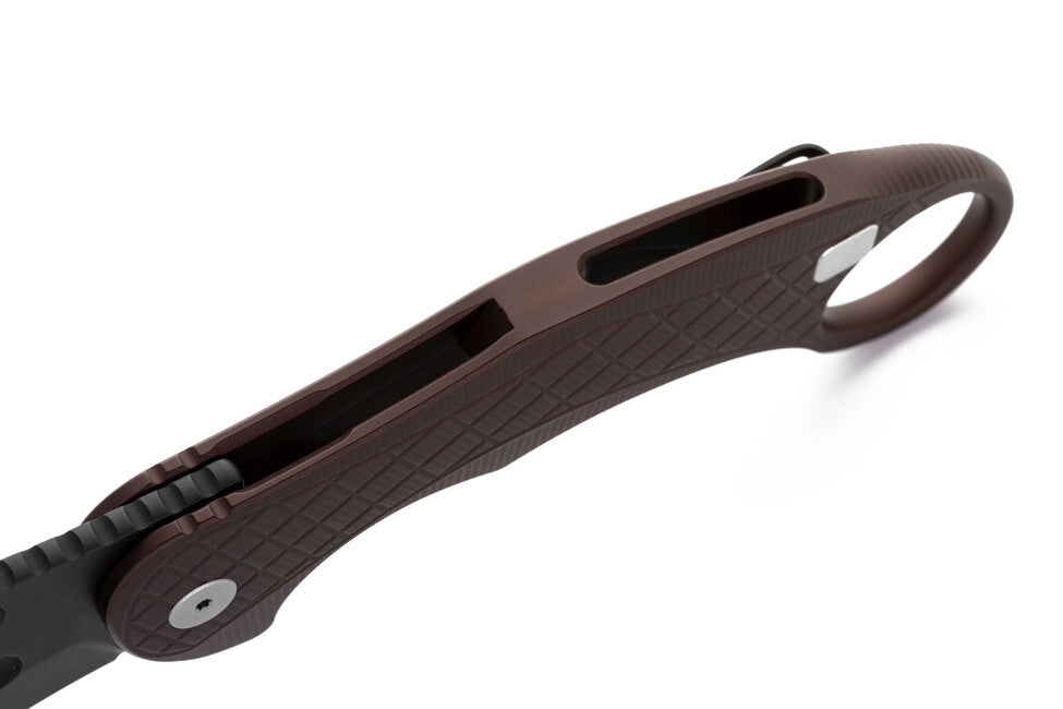 Lionsteel L.E. ONE 1 A EB Karambit Knife, Earth Brown/Chemical Black