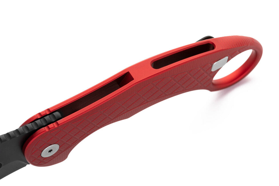 Lionsteel Emerson L.E. ONE 1 A RB Karambit Knife, Red/Chemical Black