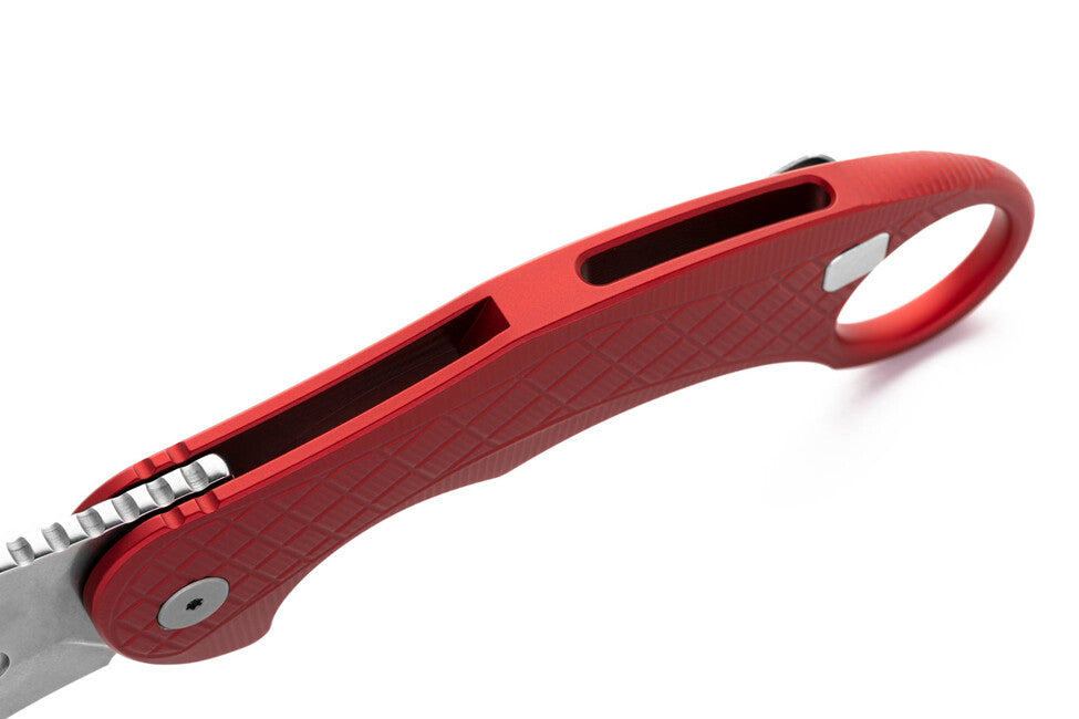 Lionsteel L.E. ONE 1 A RS Karambit Knife, Red/Stone Washed