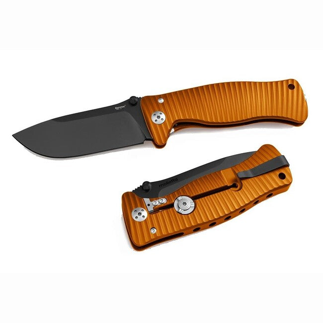 Lionsteel SR1A OB Robust Pocket Knife, Blackened Blade