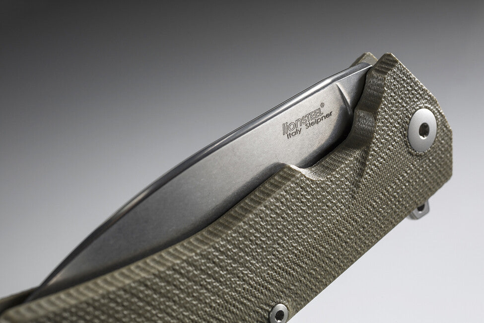 Lionsteel KUR GR Robust Pocket Knife, Sleipner Blade