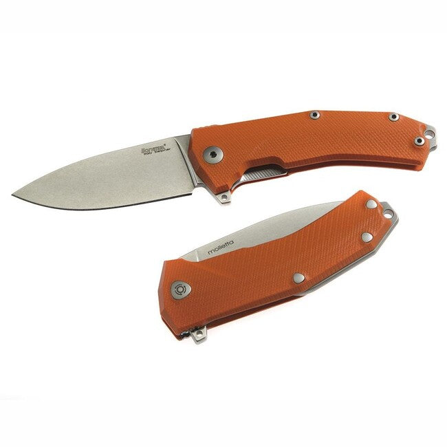 Lionsteel KUR Robust Folding Knife, Sleipner Blade, Orange