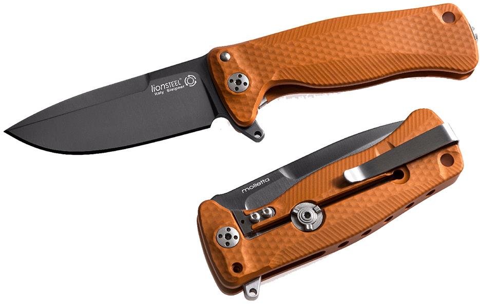 Lionsteel SR22A OB Very Robust Folding Knife, Sleipner Steel Blade