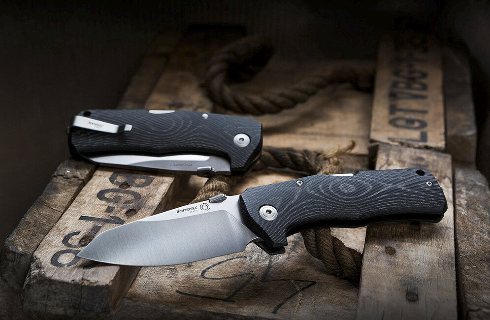 Lionsteel TM1 MS Pocket Knife, Micarta Handle