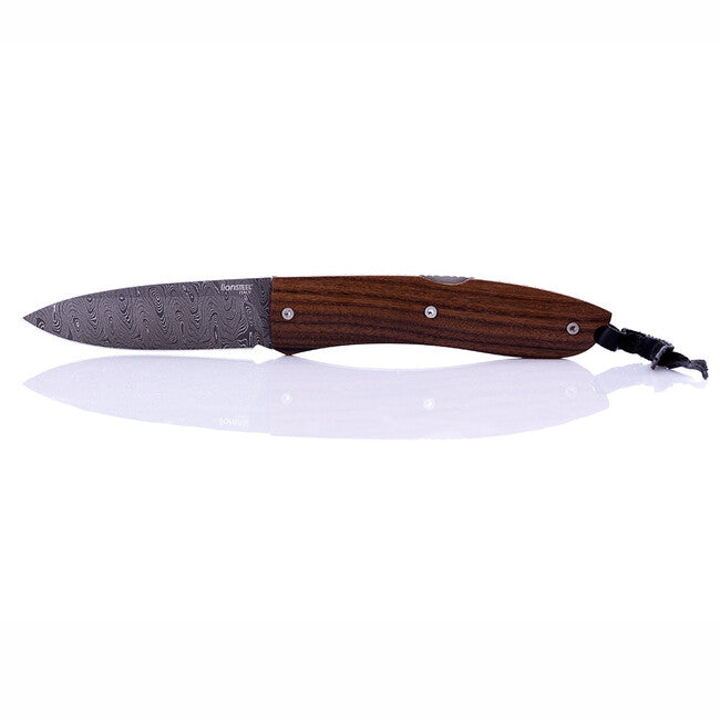 Lionsteel Opera Folding Knife, Damascus Steel Blade 8800D-CB
