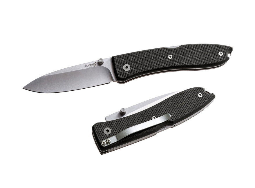 Lionsteel Opera USA Folding Knife with G10 Handle 8800, Black