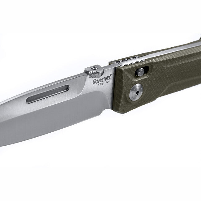 Lionsteel Big Daghetta Folding Knife D2 Steel Grey 8710 G