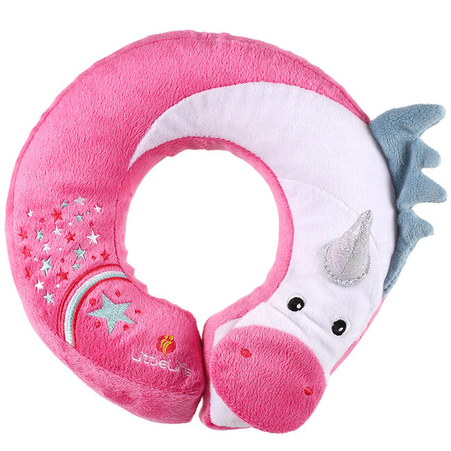 LittleLife Travel Pillow for Kids, Unicorn